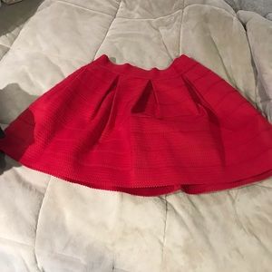 Red skirt